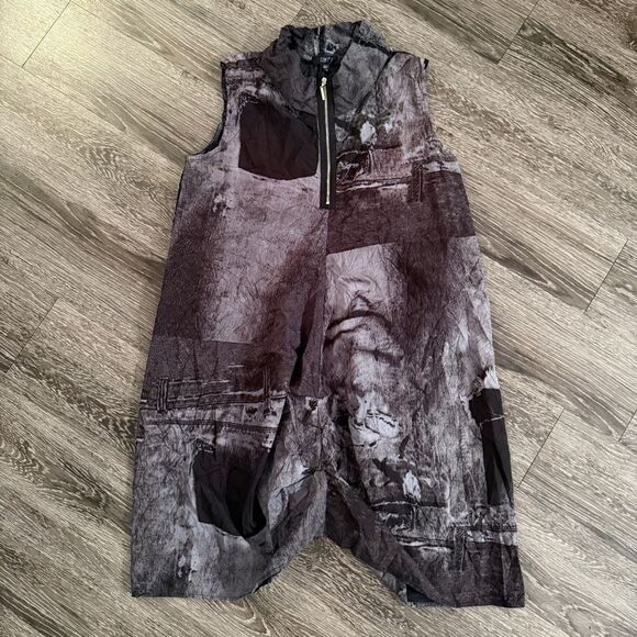 Comfy USA Sleeveless Lagenlook Tunic Dress - Picture 1 of 6